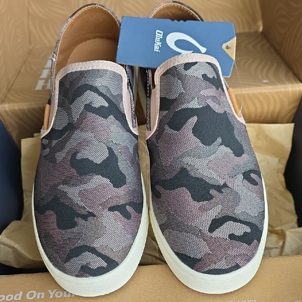 OluKai Camouflage Slip-On Sneakers
